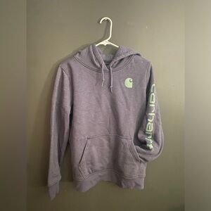 Carhartt Womens Sweatshirt (Relaxed Fit)- Gray/Blue- Medium